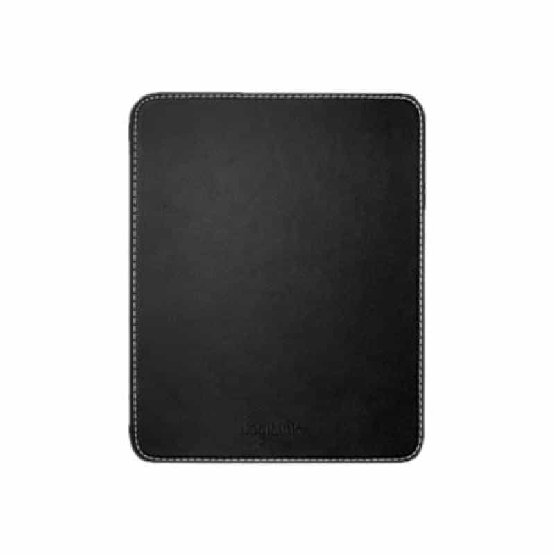LOGILINK Mauspad im Lederdesign, Schwarz