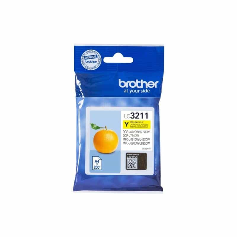 BROTHER LC3211Y Gelb Tintenpatrone BROTHER LC3211Y Gelb Tintenpatrone