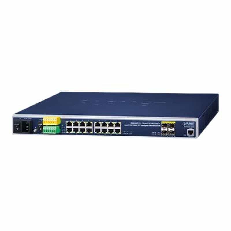 PLANET TECHNOLOGY PLANET Industrial L2+ 16-Port 10/100/1000T + 4-Port
