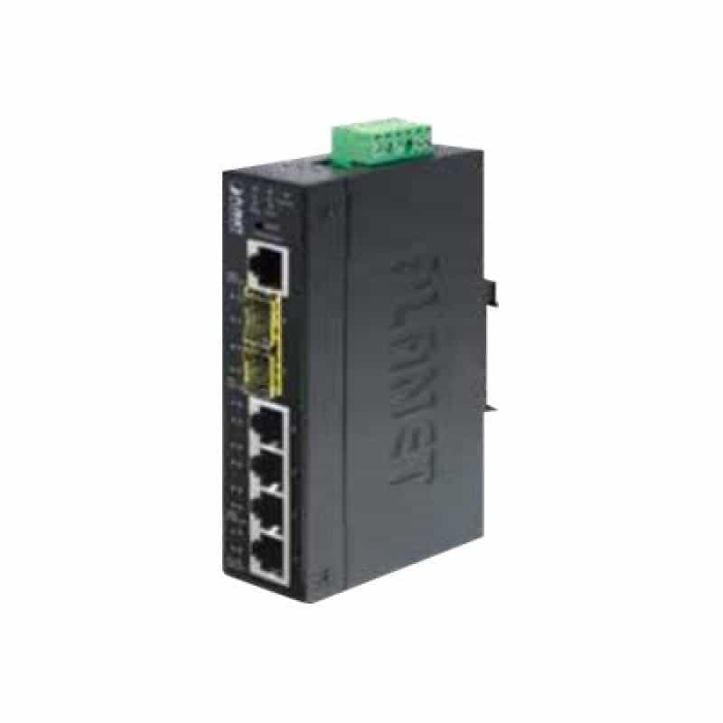 PLANET TECHNOLOGY PLANET Industrial L2+ 4-Port 10/100/1000T + 2-Port