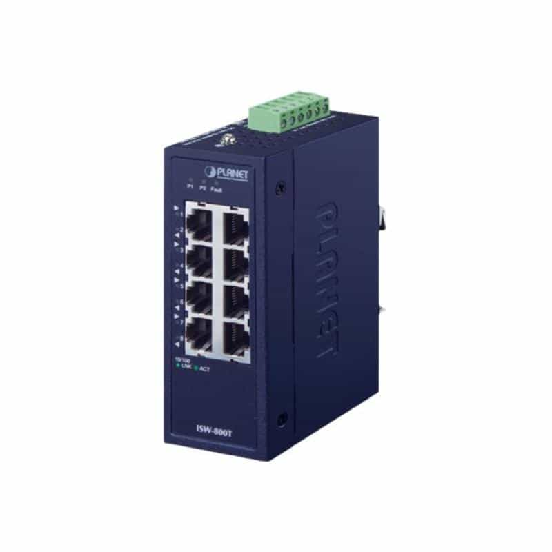 PLANET TECHNOLOGY PLANET Industrial 8-Port 10/100TX Compact Ethernet Switch