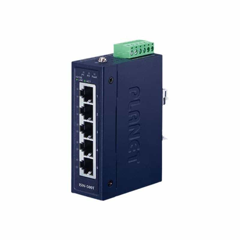 PLANET TECHNOLOGY PLANET Industrial 5-Port 10/100TX Compact Ethernet Switch