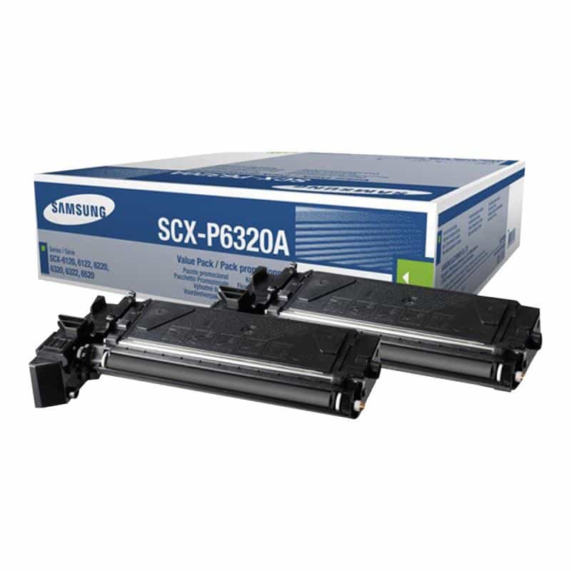 SAMSUNG SCX P6320A 2er Pack Schwarz Tonerpatrone (SV496A)