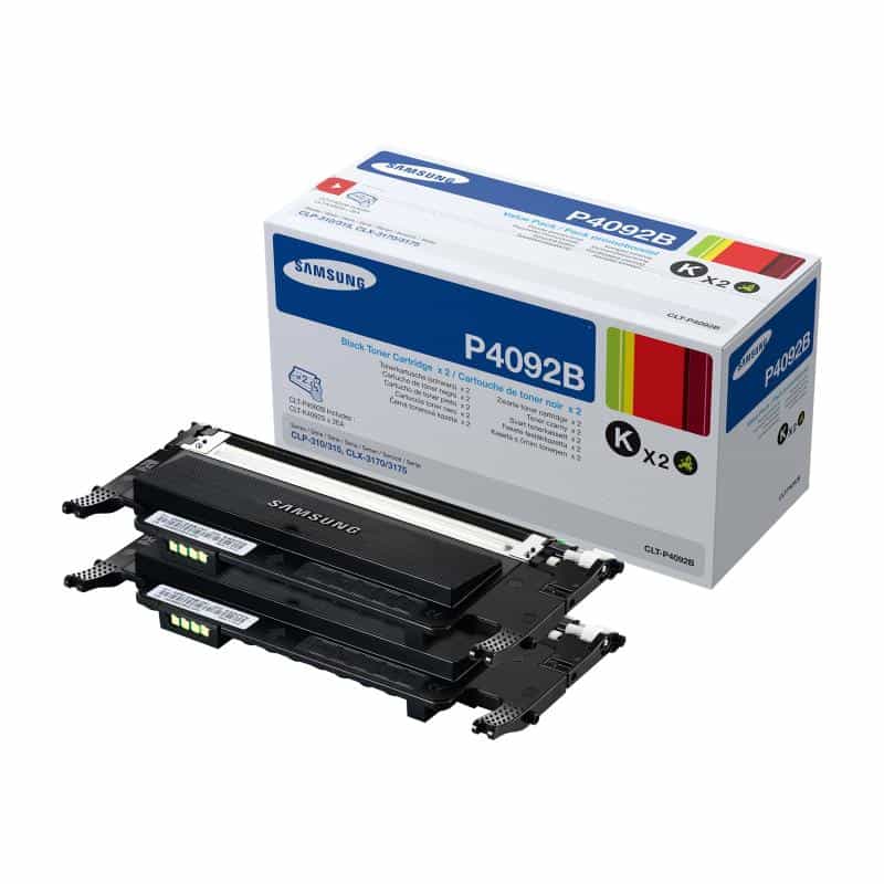 SAMSUNG CLT P4092B 2er Pack Schwarz Tonerpatrone (SU391A)