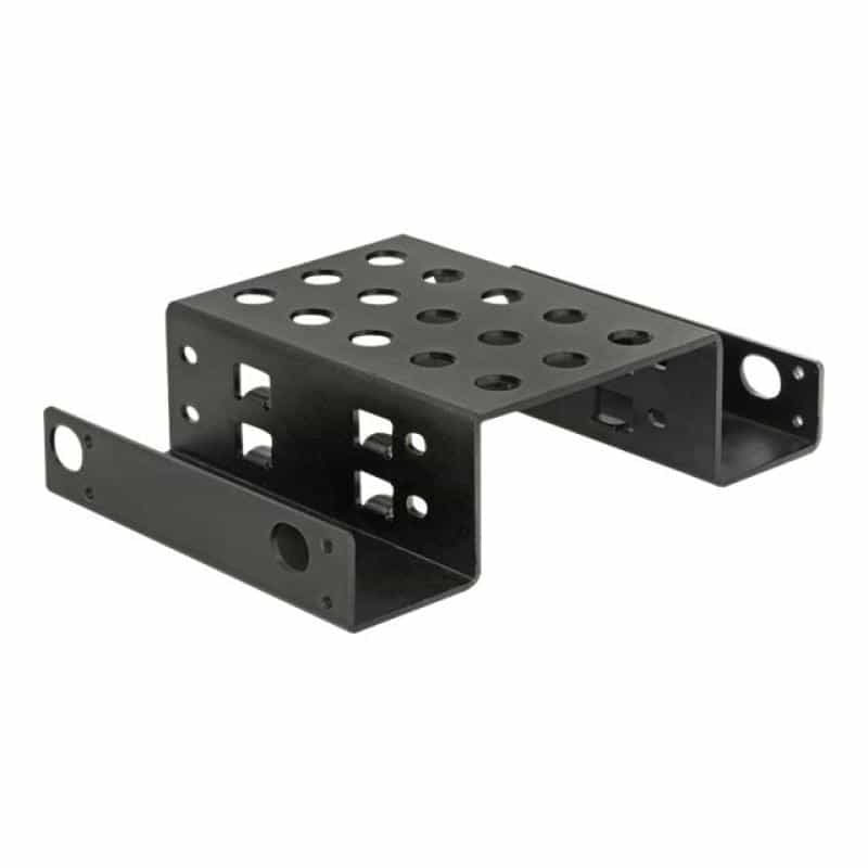 DELOCK Einbaurahmen 2 x 2.53 zu 5.253 schwarz