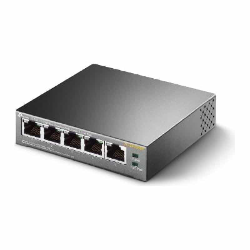 TP-LINK 5-Port 10/100 Mbps Desktop Switch with 4-Port PoE 58 W PoE Power, Desktop Steel Case TP-LINK 5-Port 10/100 Mbps Desktop Switch with 4-Port PoE 58 W PoE Power, Desktop Steel Case