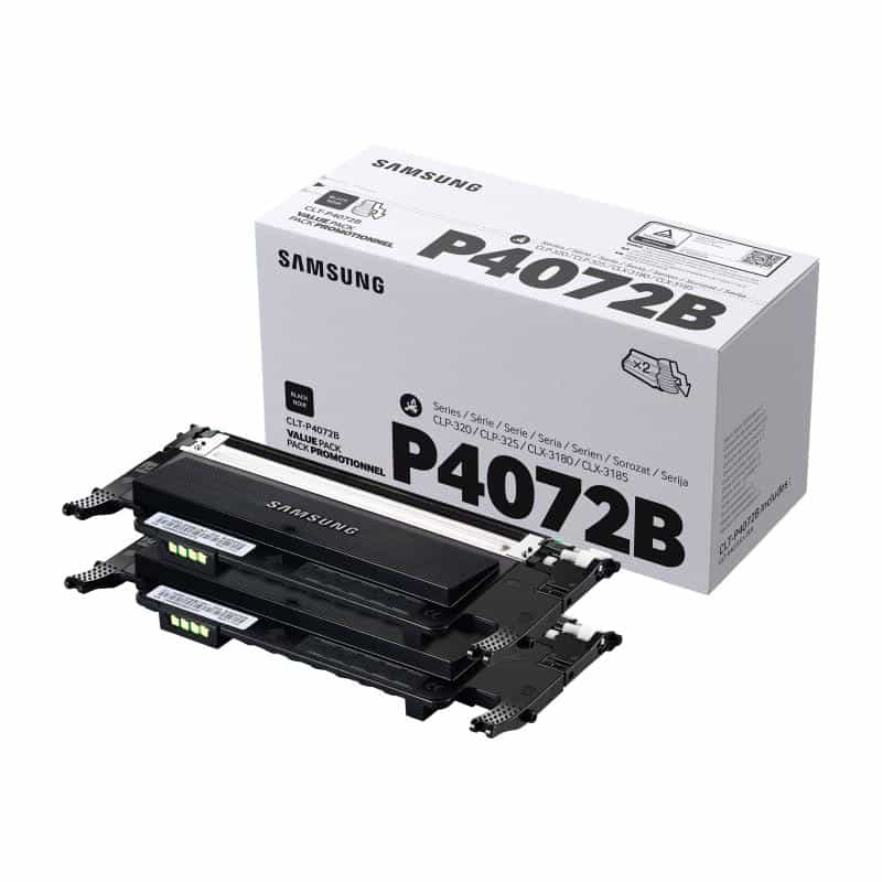 SAMSUNG CLT P4072B 2er Pack Schwarz Tonerpatrone (SU381A)