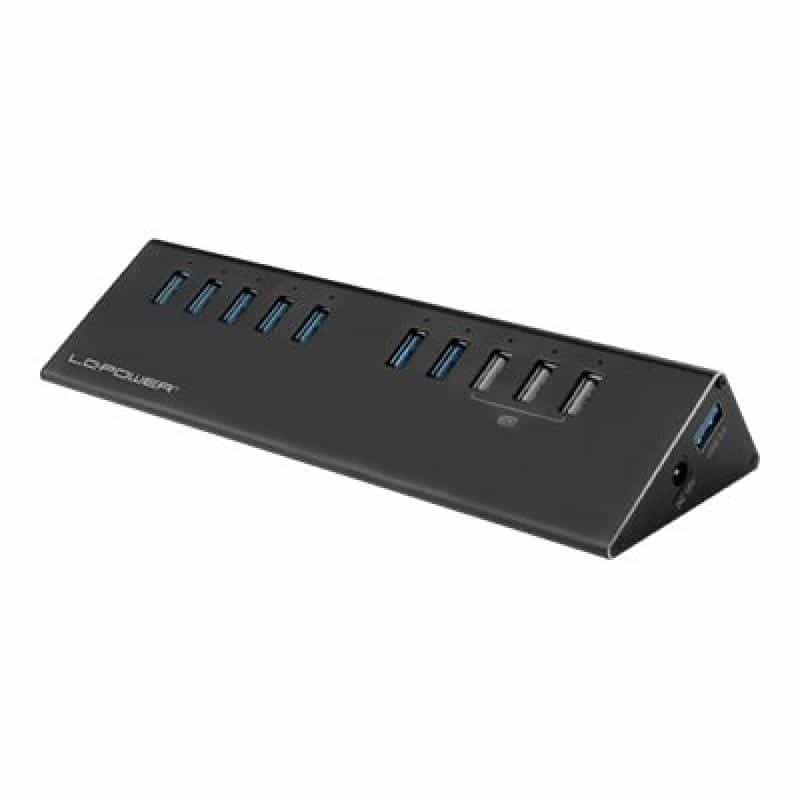 LC-POWER Adapter Hub USB3.0 7Port LC-Power LC-HUB-AKU-2B-10 [bk]