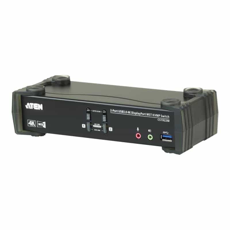 ATEN 2-Port USB 3.0 4K DisplayPort MST KVMP Switch
