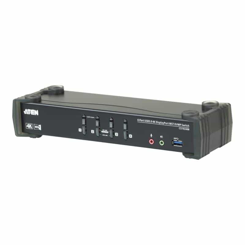 ATEN 4-Port USB 3.0 4K DisplayPort MST KVMP Switch