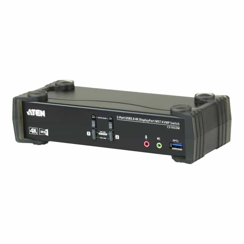 ATEN CS1922M KVMP-Switch 2-fach, DisplayPort mit MST, USB 3.0, 4K