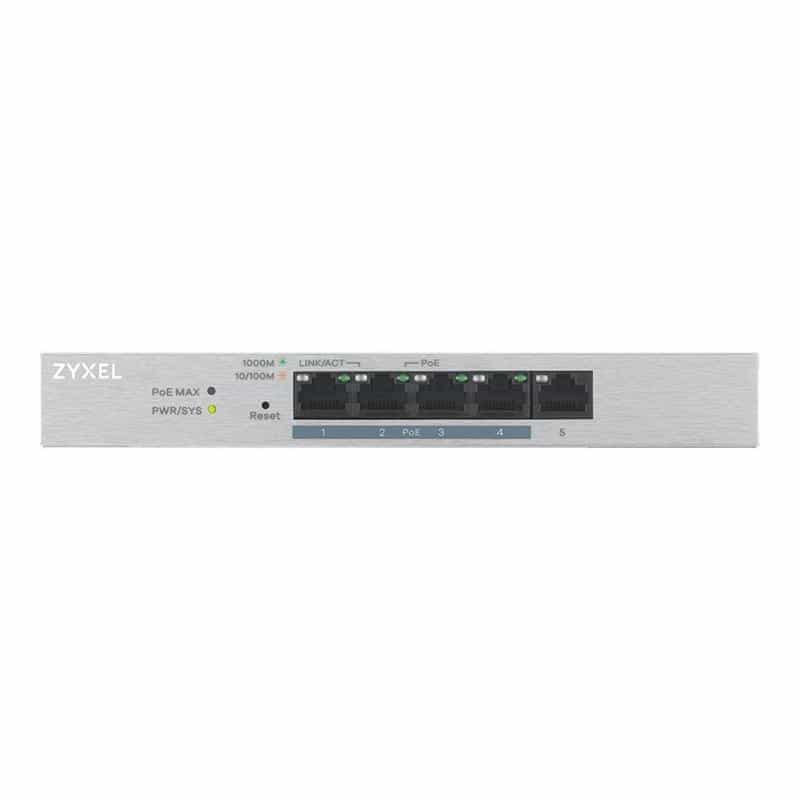 ZYXEL GS1200-5HP V2 5 Port Gigabit PoE+ Switch 1 Gbps Power over Ethernet Managed (GS1200-5HPV2-EU01
