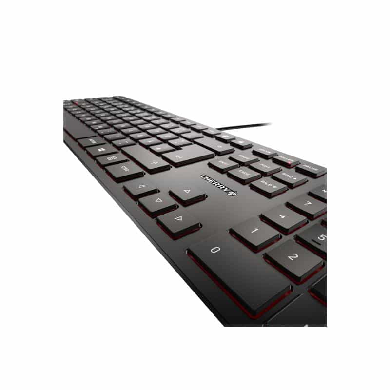 CHERRY KC 6000 Slim Schwarz USB Französisches Layout