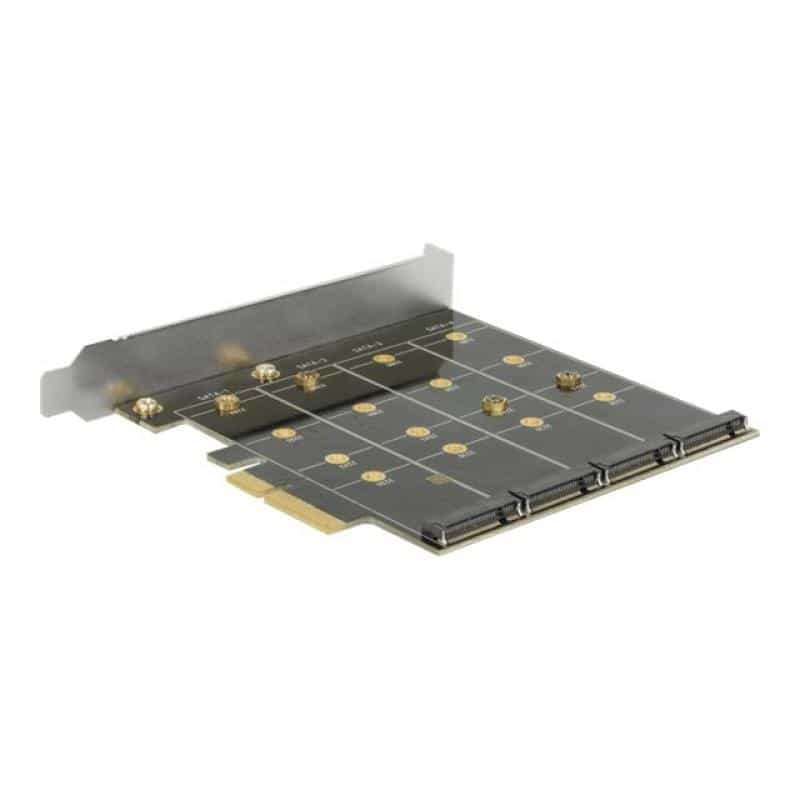 DELOCK PCI Express Karte > 4 x intern M.2 Key B mit RAID