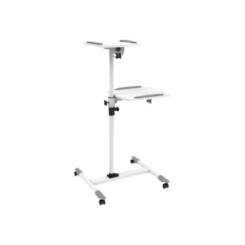 TECHLY Flexible Univ. Trolleys f. Notebook/Beamer, 85-110cm