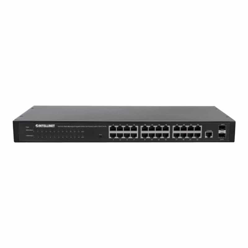 INTELLINET 24-Port Web-Managed 560917 Gigabit Switch