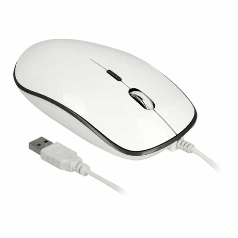 DELOCK MAUS USB-A / Type-C Desktop optisch 4-Tasten weiß DELOCK MAUS USB-A / Type-C Desktop optisch 4-Tasten weiß