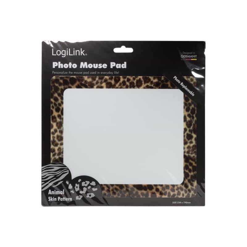 LOGILINK Mauspad Fotorahmen "Leopard Design" extra dünn