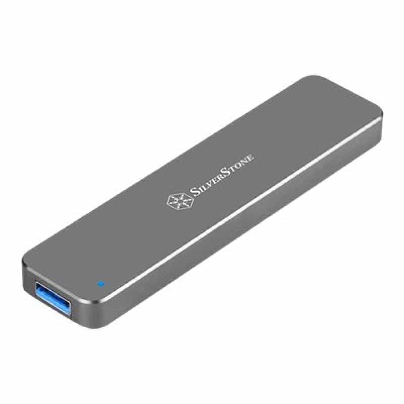 SILVERSTONE SST-MS09C externes M.2-SATA-SSD Gehäuse silber