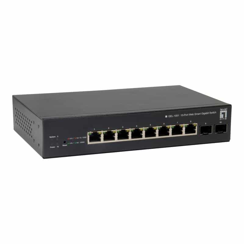 LEVEL ONE LevelOne Switch 8x PoE GEP-1051      2xGSFP 70W