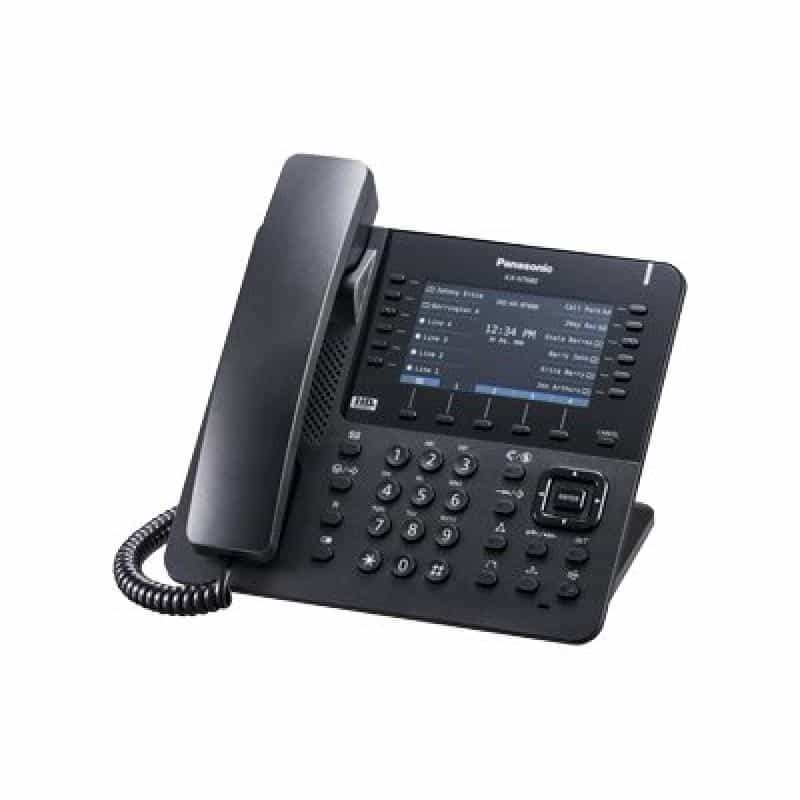PANASONIC KX-NT680NE-B IP-Systemtelefon schwarz TFT LCD Farbdisplay 12 x 4 flex. Funktionst. Bluetoo