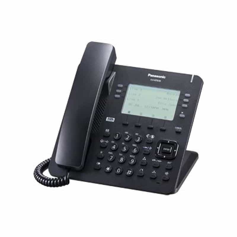 PANASONIC KX-NT630NE-B IP-Systemtelefon schwarz 6 Zeilen LCD Display bel. 6 x 4 flexible Funktionsta