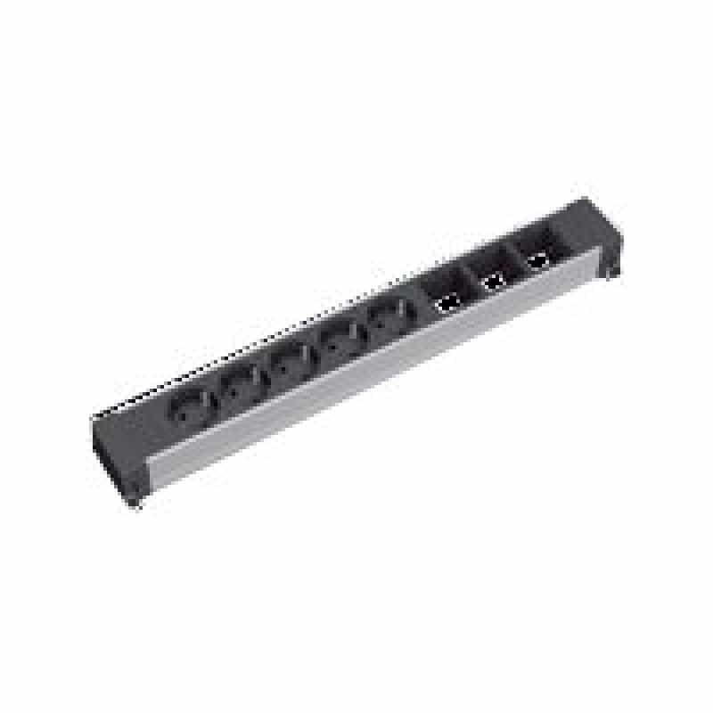 BACHMANN 909.015 Steckdosenleiste ohne Schalter Weiß Schutzkontakt