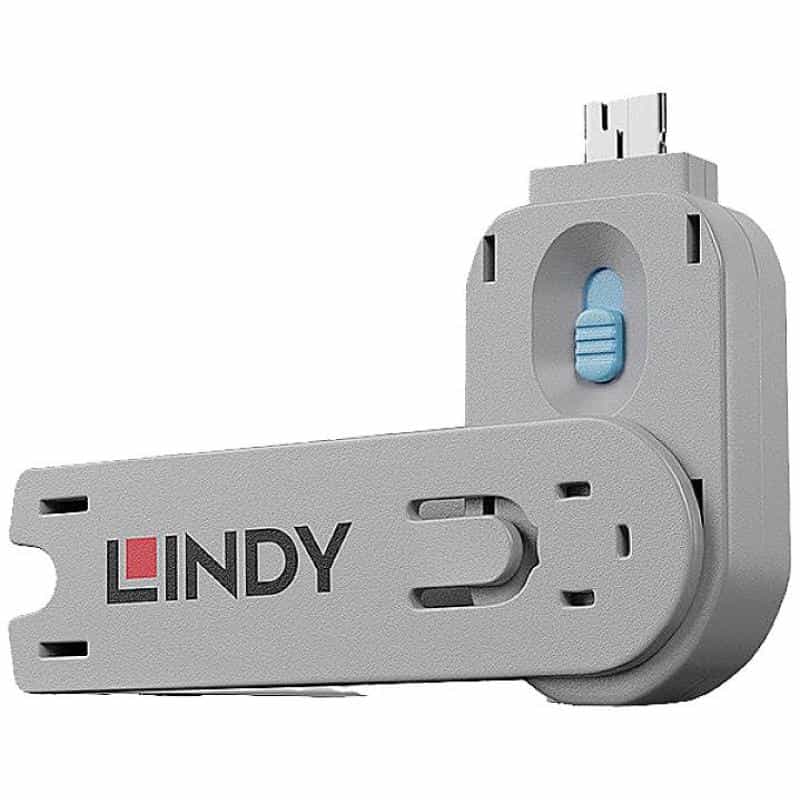 LINDY Schlüssel für USB Port Schloss blau