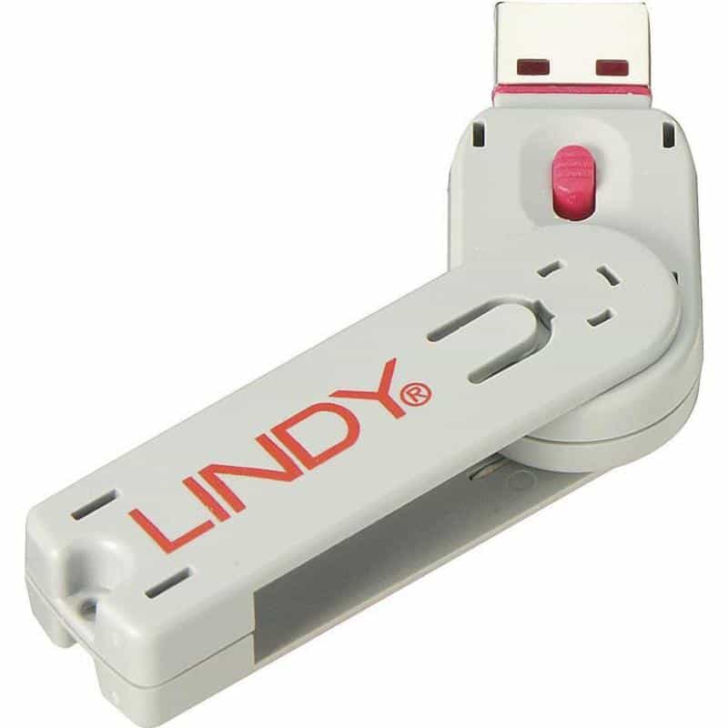 LINDY Schlüssel für USB Port Schloss pink