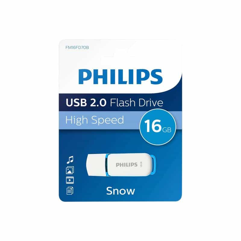 PHILIPS USB-Stick 16GB 2.0 USB Snow Edition blue