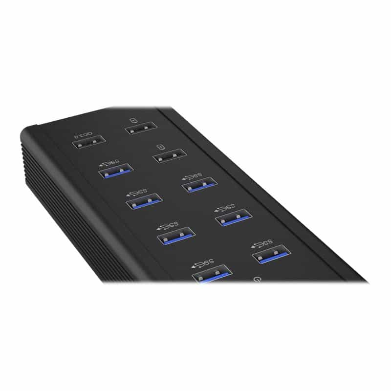 RAIDSONIC Hub 7-Port IcyBox USB 3.0 IB-HUB1703-QC3 inkl. 3 Ladeports