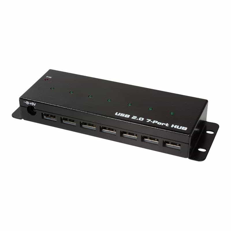 LOGILINK USB 2.0 HUB 7-port, Metall Industrieausführung