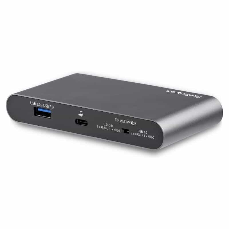 STARTECH.COM Dual Monitor USB-C Multiport Adapter - Windows - 2 x 4K DP - 100W PD 3.0 - GbE? - DP Al
