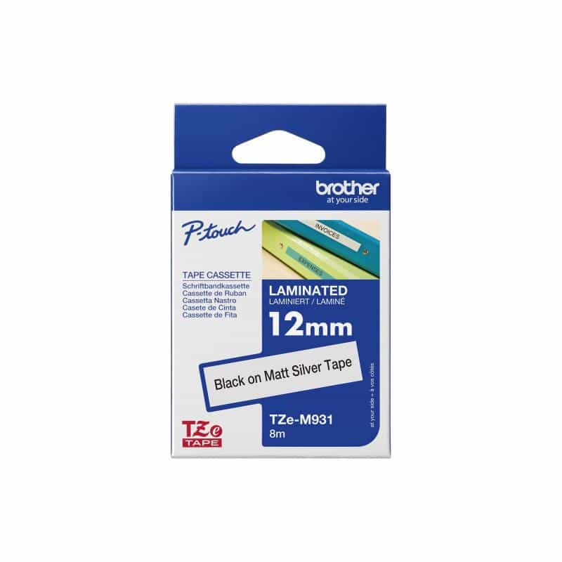 BROTHER Band silber/schwarz 12mm