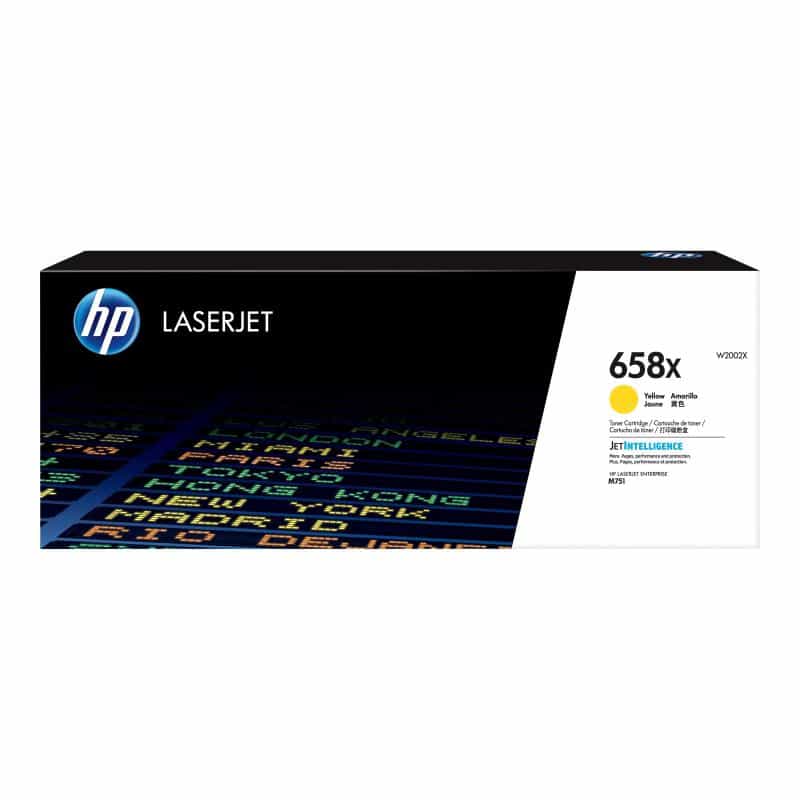 HP 658X Yellow LaserJet Toner Cartridge HP 658X Yellow LaserJet Toner Cartridge