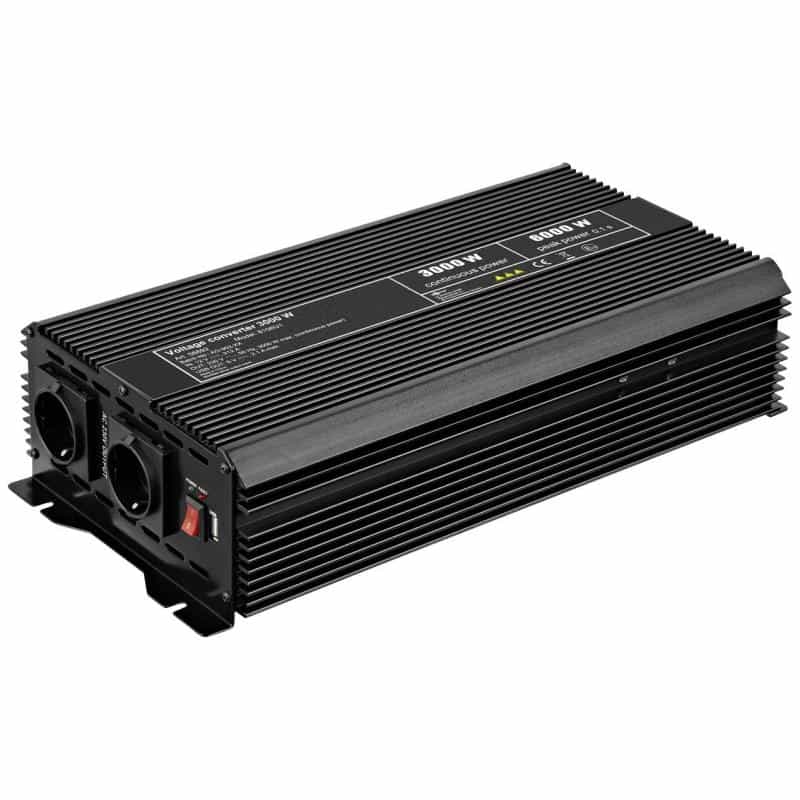 WENTRONIC Goobay Voltage converter 3.000 W. black - converts