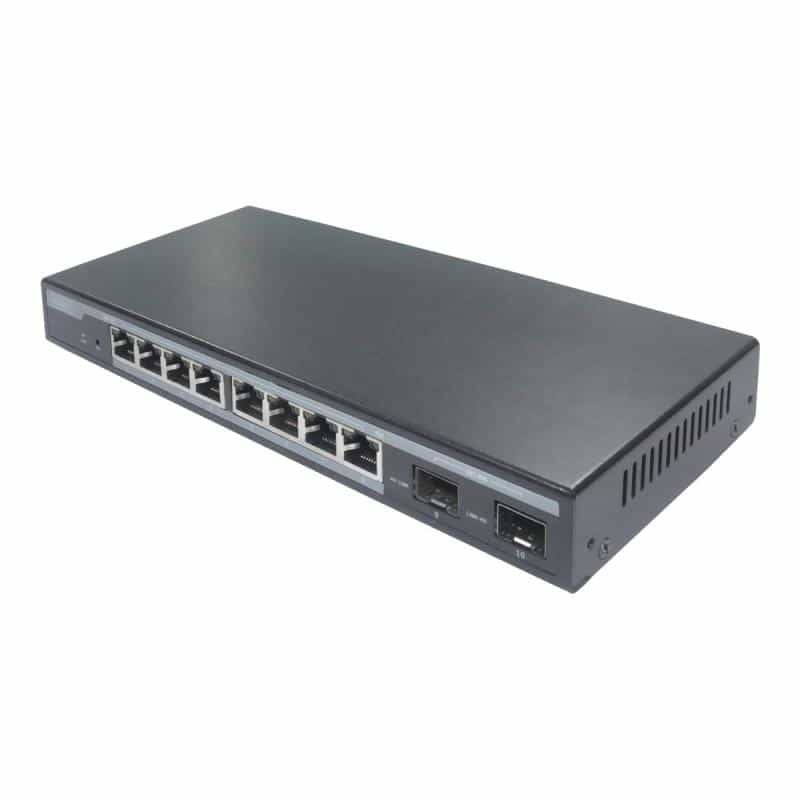 DIGITUS L2 managed 8-Port Gigabit PoE-Switch + 2 SFP