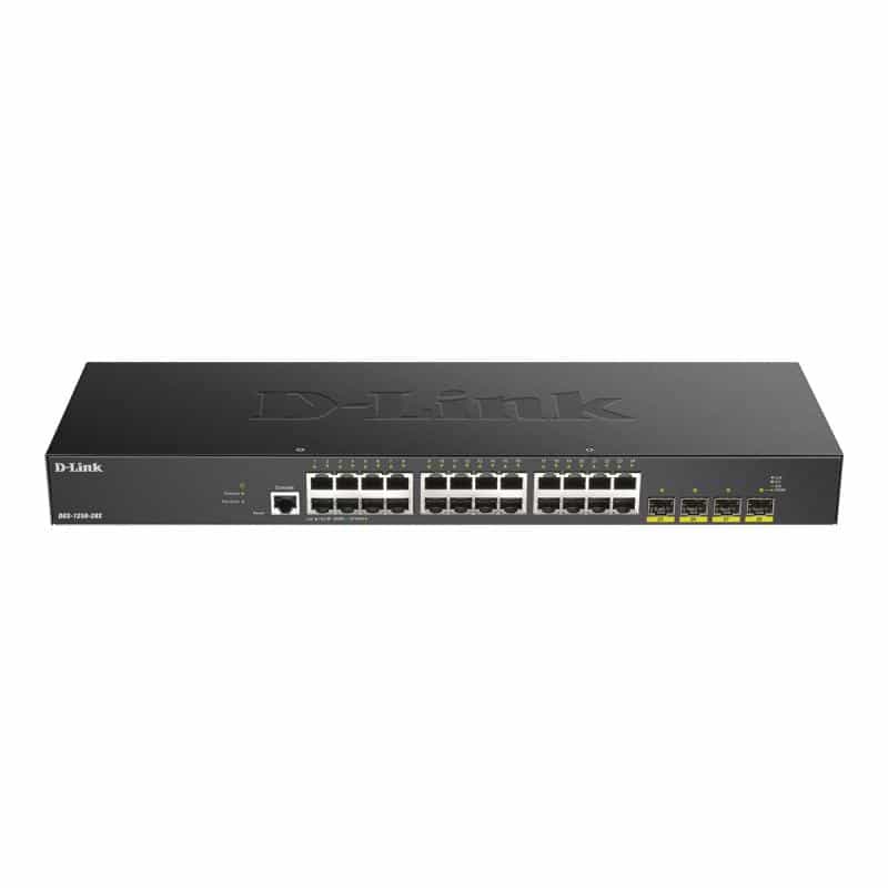 D-LINK Switch / Smart Switch 28-Port Smart Managed Gigabit Stack Switch, dlink green 3.0, 24x 10/100