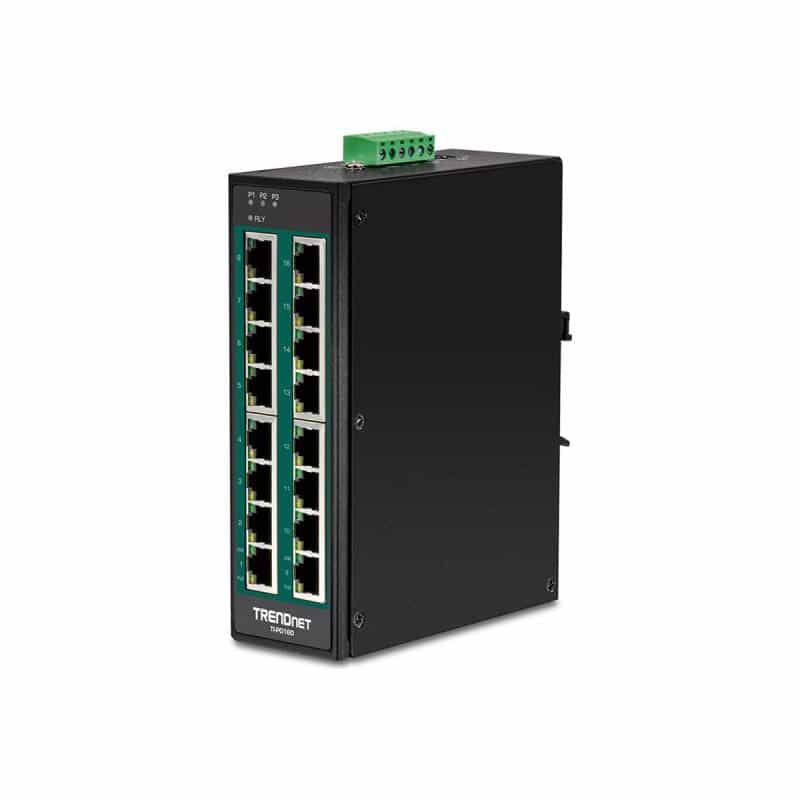 TRENDNET 16-PORT HARD.IND.GB POE+ SWITC