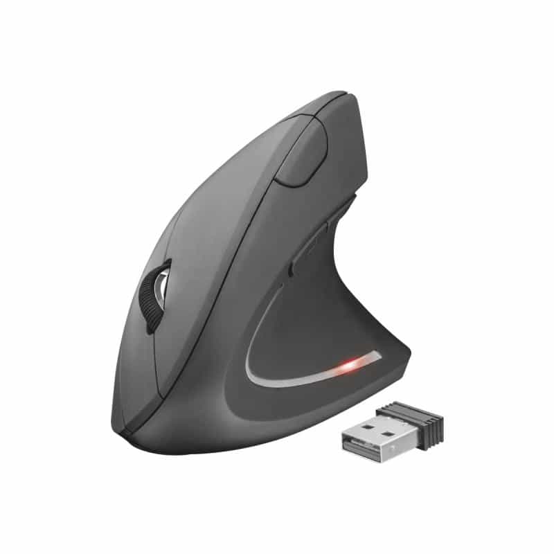 TRUST Verto Ergonomische Maus Optisch Ergonomisch Grau
