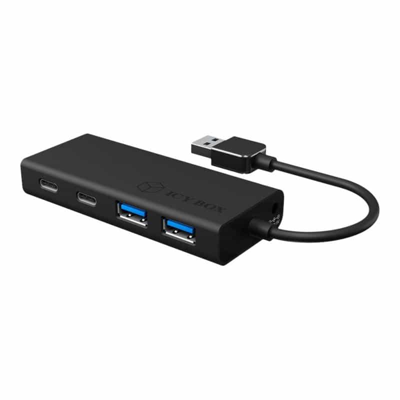 RAIDSONIC USB 3.0 Hub Type-A zu 2x Type-C und 2x Type-A USB Anschlüssen (IB-HUB1426-U3)
