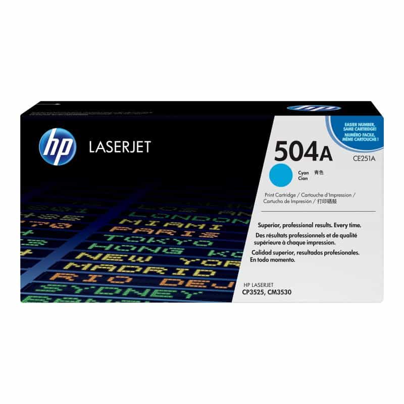 HP 504A Cyan LaserJet Tonerpatrone (CE251A)