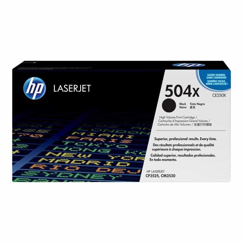 HP 504X Schwarz LaserJet Tonerpatrone (CE250X)