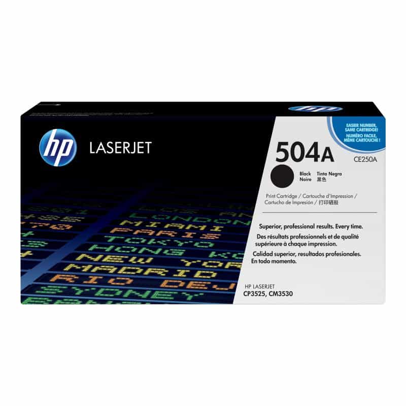 HP 504A Schwarz LaserJet Tonerpatrone (CE250A)