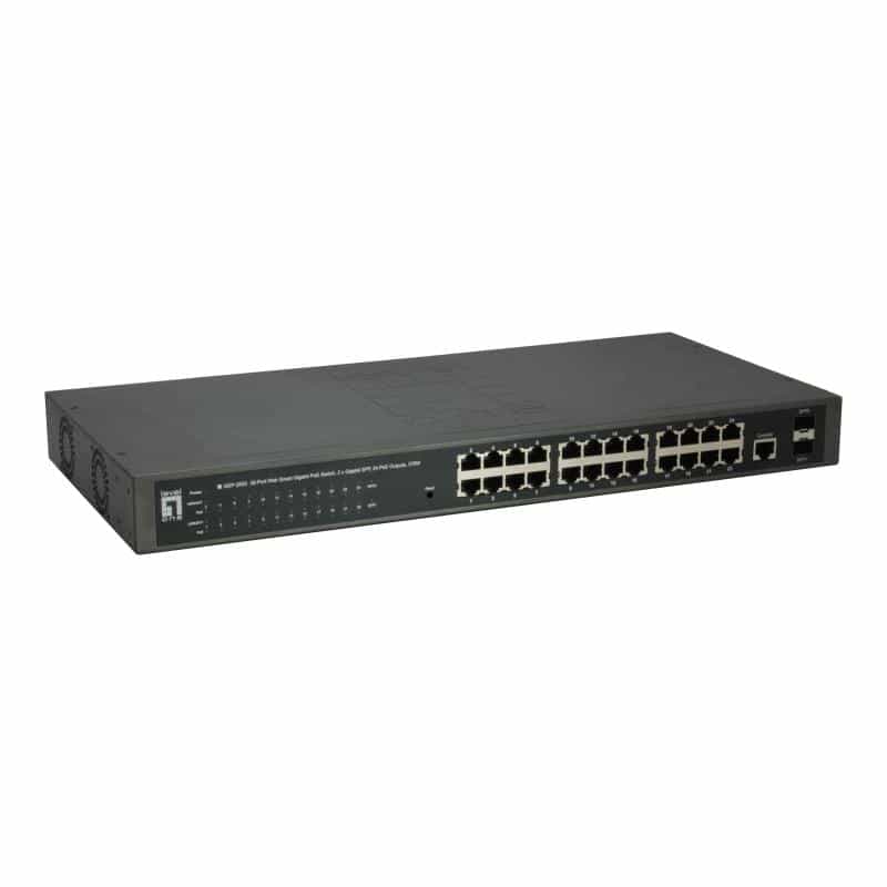 LEVEL ONE LevelOne Switch 24x GE GEP-2651      2xGSFP     370W 24xPoE+