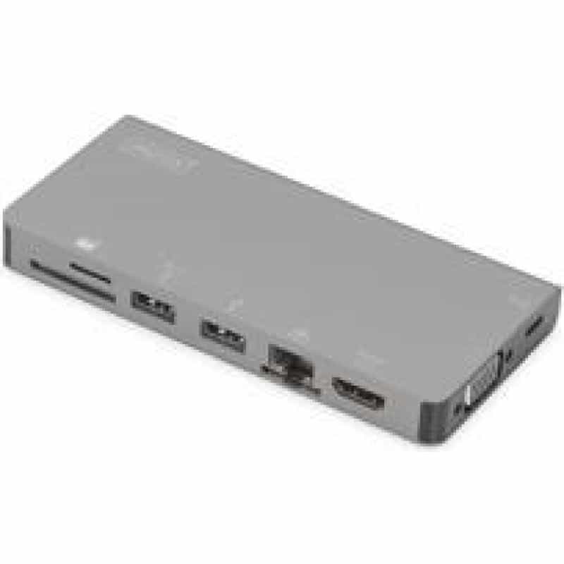 DIGITUS USB Type-C Multiport Travel Dock 8-Port