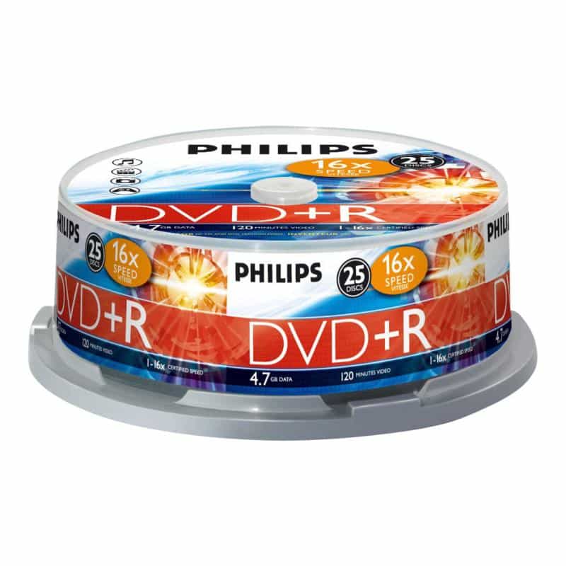 PHILIPS DVD+R 4.7GB 25er Spindel