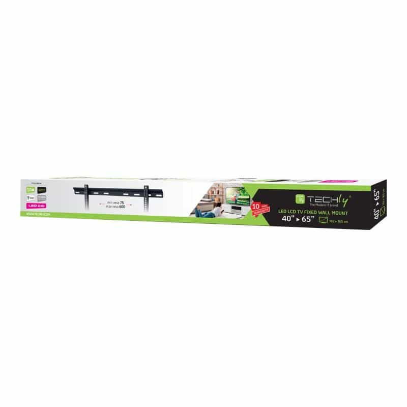 TECHLY Wandhalterung Ultra Slim für LCD/LED TV 40-65" schwar