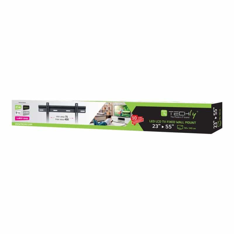 TECHLY Wandhalterung Ultra Slim für LCD/LED TV 23-55" schwar