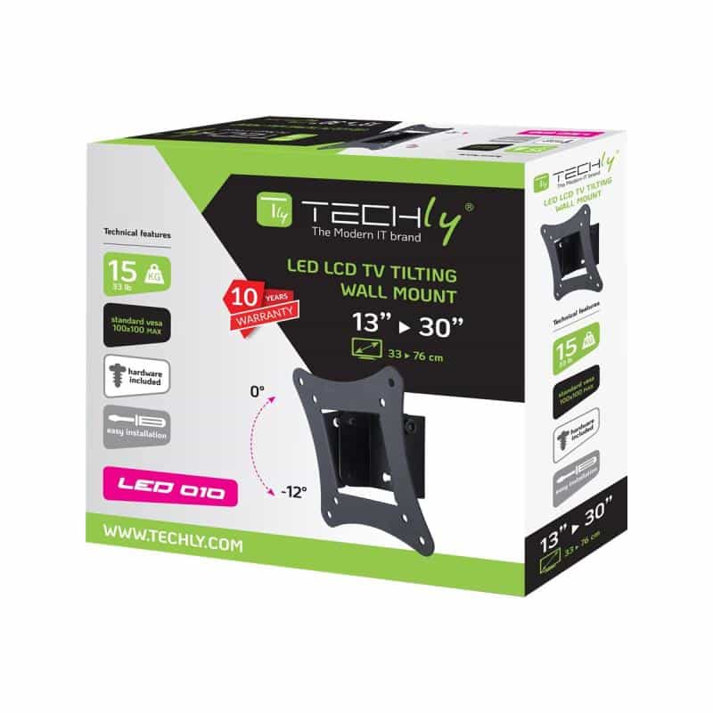 TECHLY Wandhalterung für LCD/LED TV 13-30" schwarz